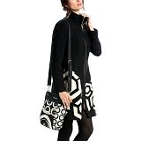 Desigual kabelka Bandolera Black and White - kliknte pro vt nhled